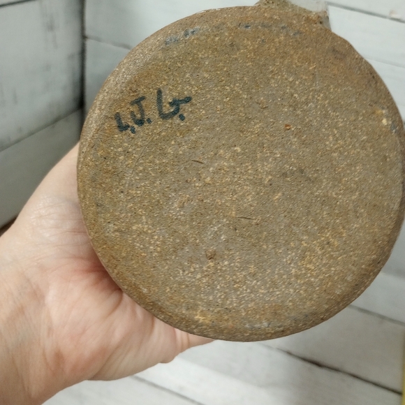 Vintage Salt Glazed Stoneware Pottery Pitcher with Sebree, KY Cottage Farmhouse. - Picture 6 of 8